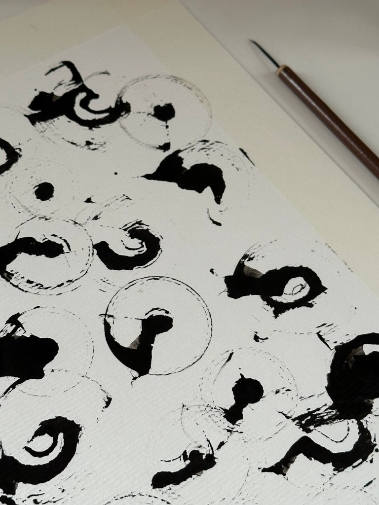 encre de chine calligraphie